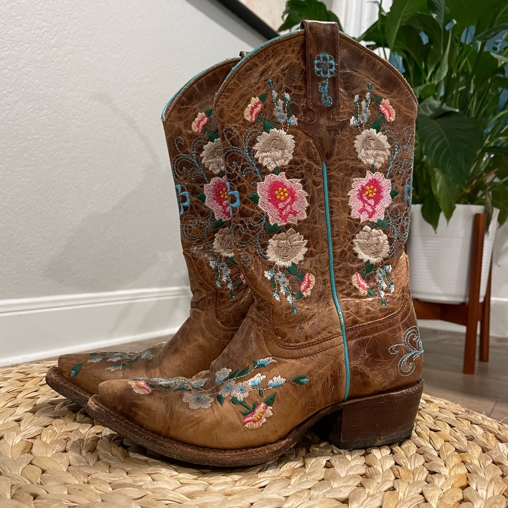 Macie Bean Girls Cowgirl Boots Size 4